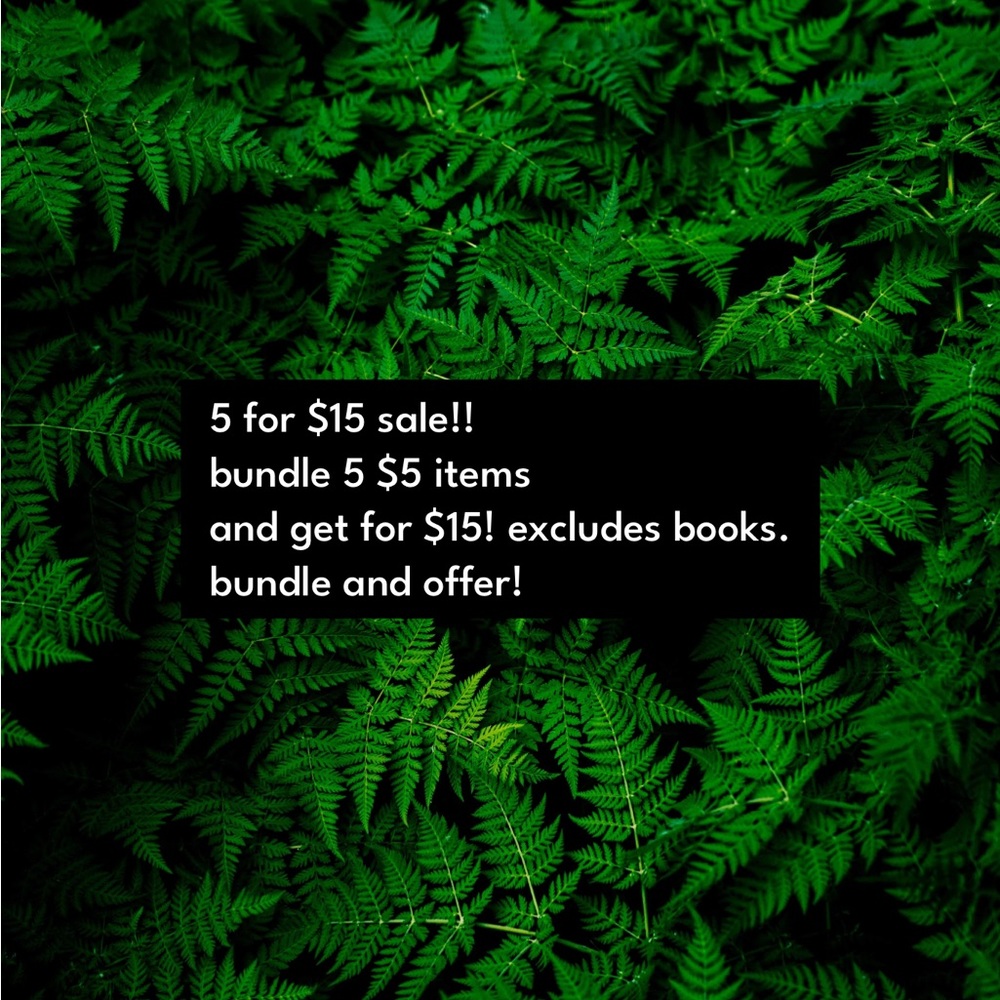 5 for $15 sale!!!